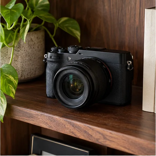 Mirrorless camera · Walnut shelf · middle row